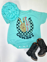 Load image into Gallery viewer, Peace Out Cowboy (Onesie, T-Shirt or Bubble Romper)
