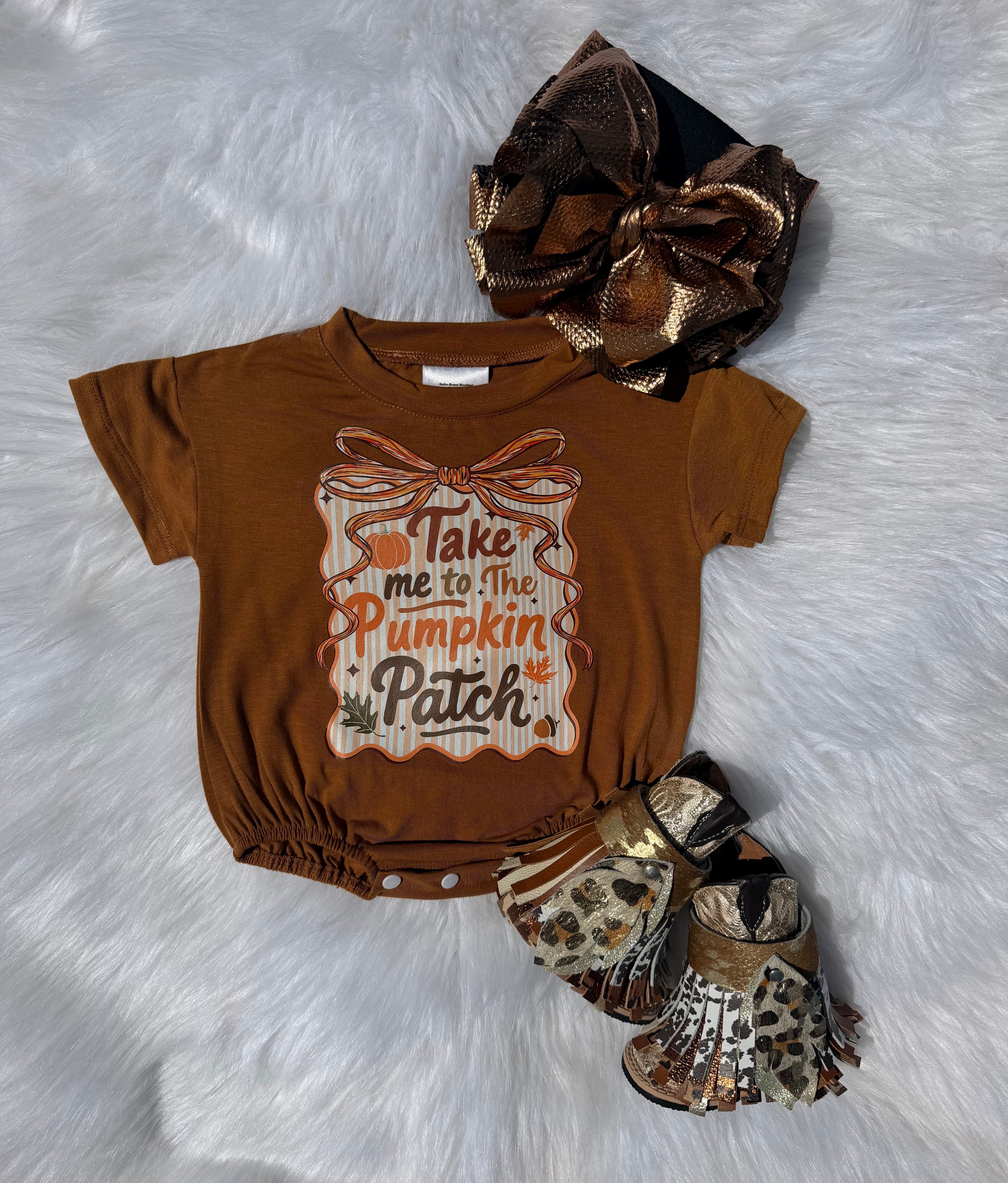 Take me to the Pumpkin Patch bubble romper