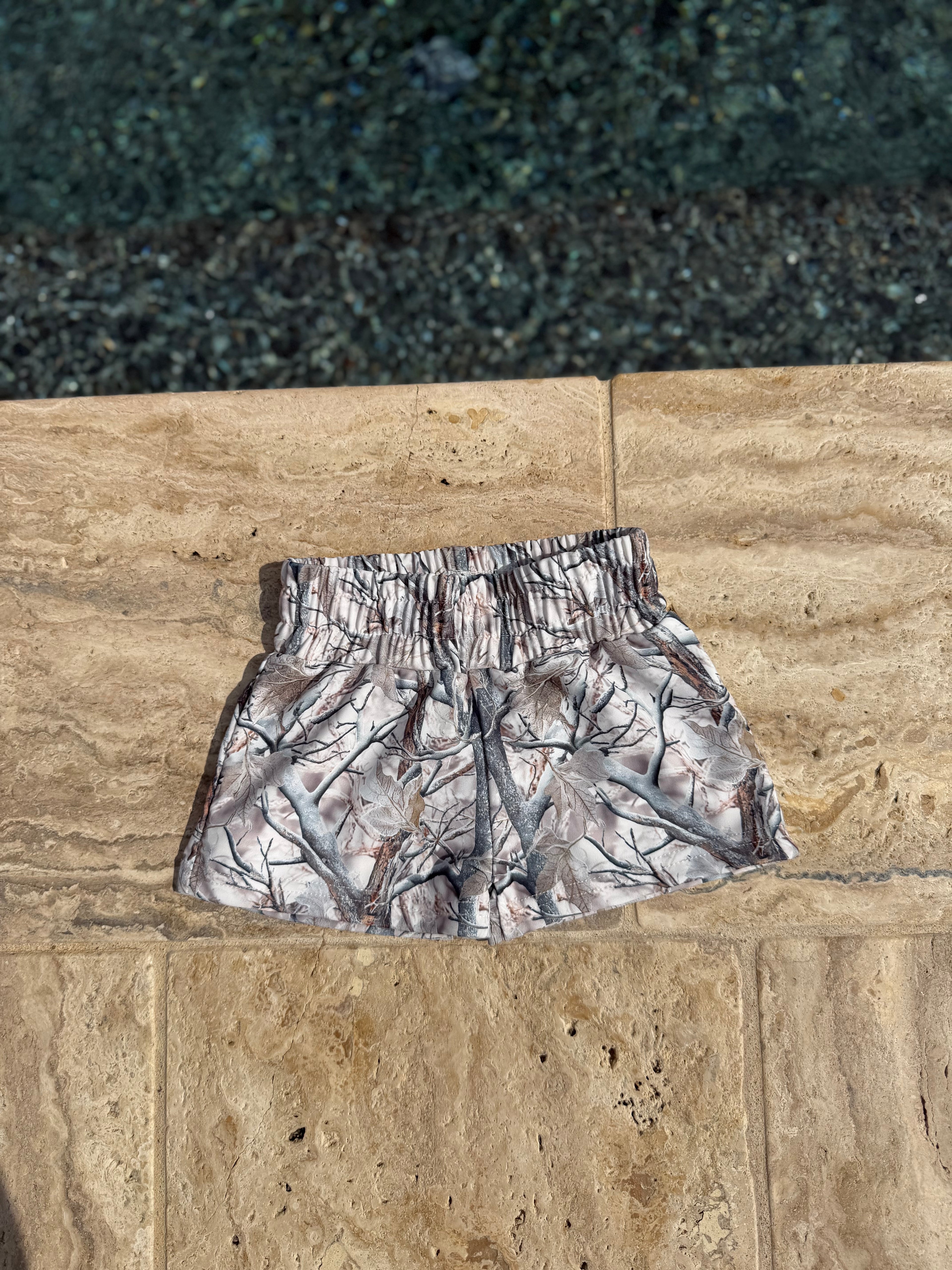 White Timber Swim Trunks