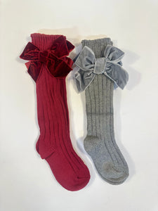 Knee High Bow Socks (FINAL SALE)