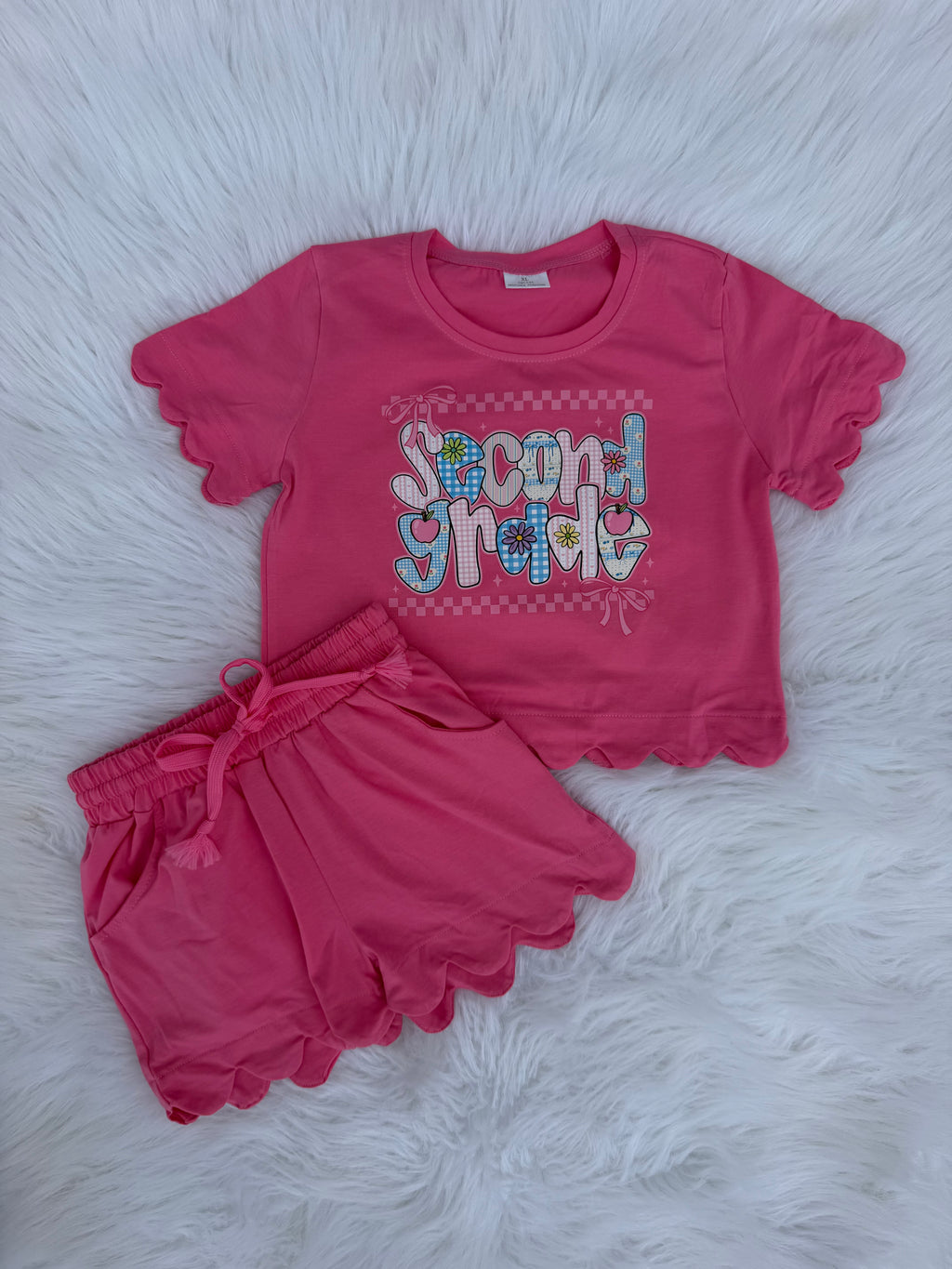 Pre-k thru 5th Scalloped Set (3 color options)