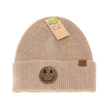 Load image into Gallery viewer, Happy Face Beanie (kids and adult)
