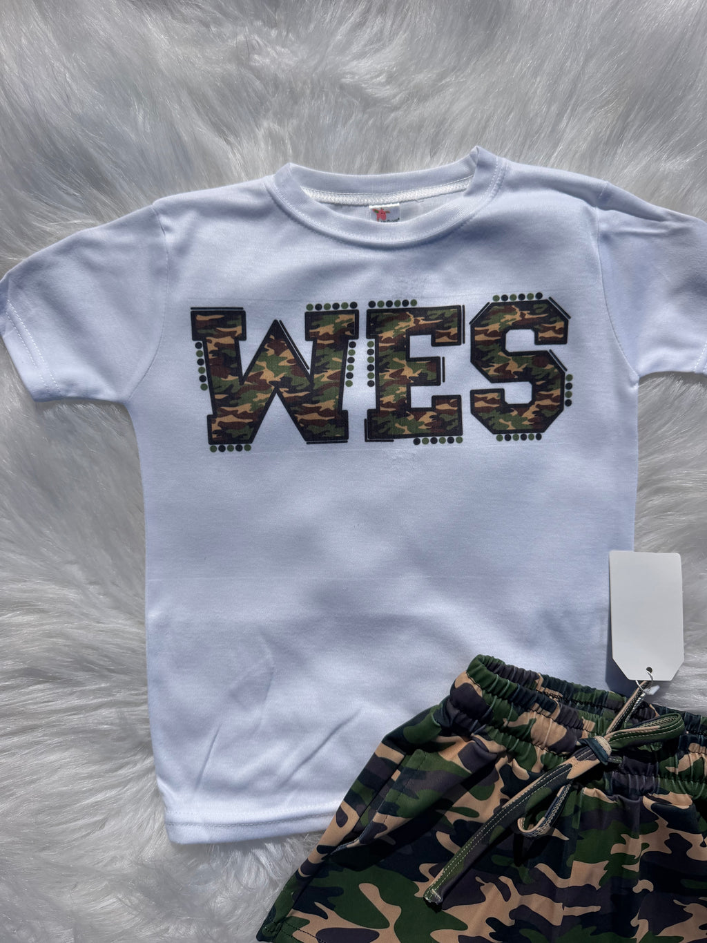 Custom Camo Name Bubbles, T-Shirts & Onesies