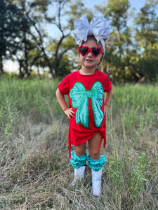 Holiday Glam T-Shirt Dress