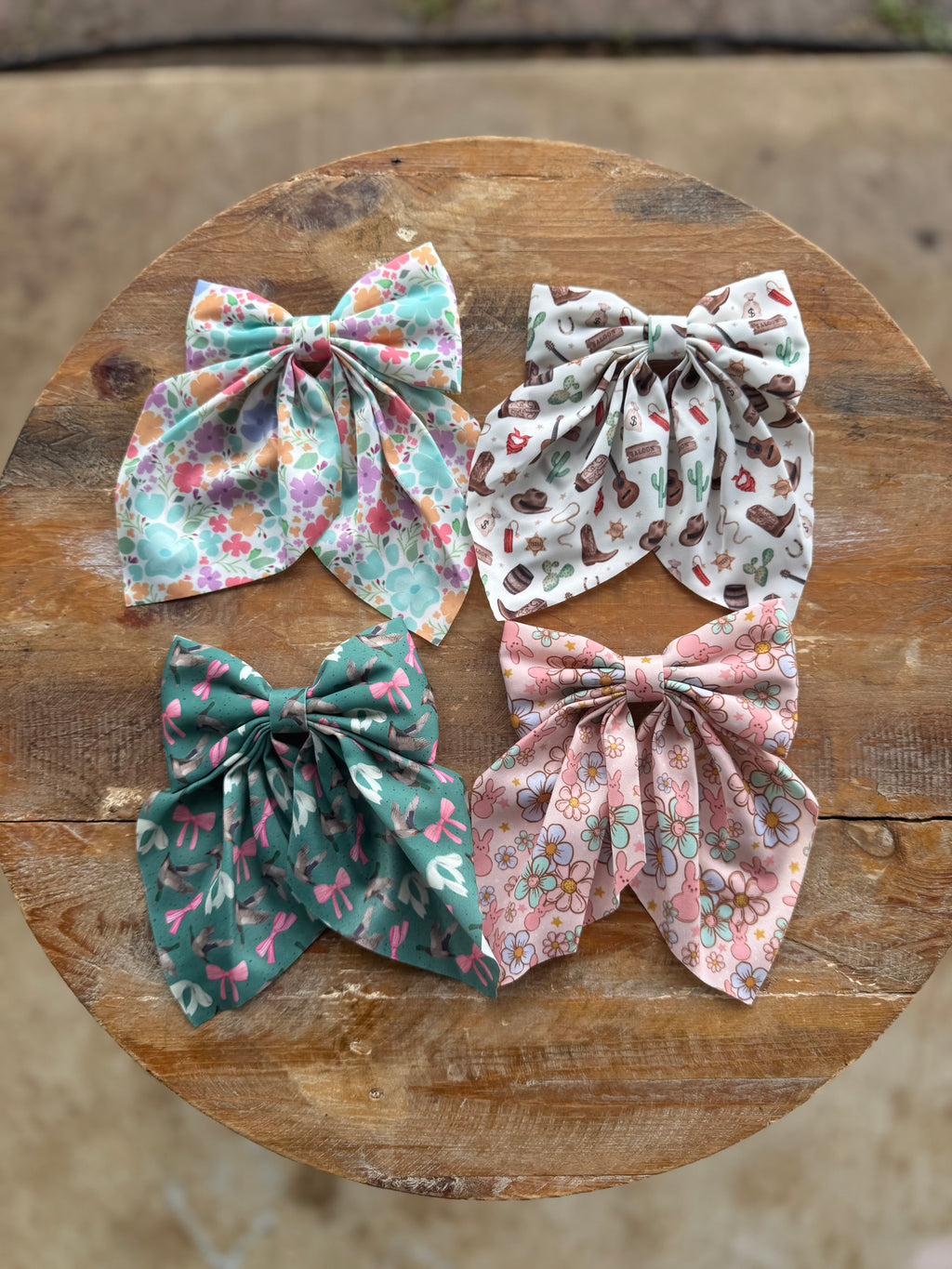 Printed sailor bows