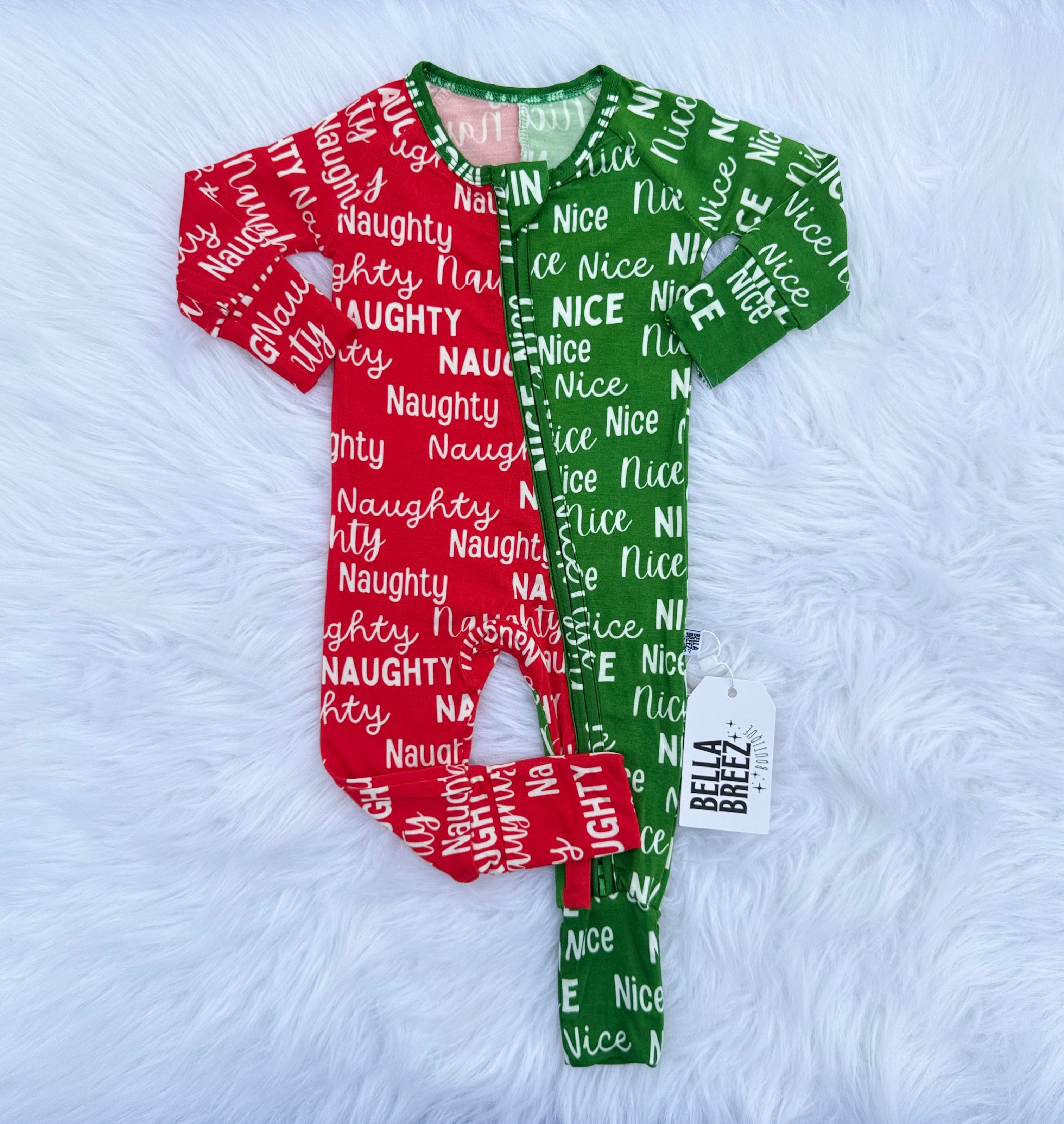 Naughty or Nice Bamboo Sleeper (FINAL SALE)