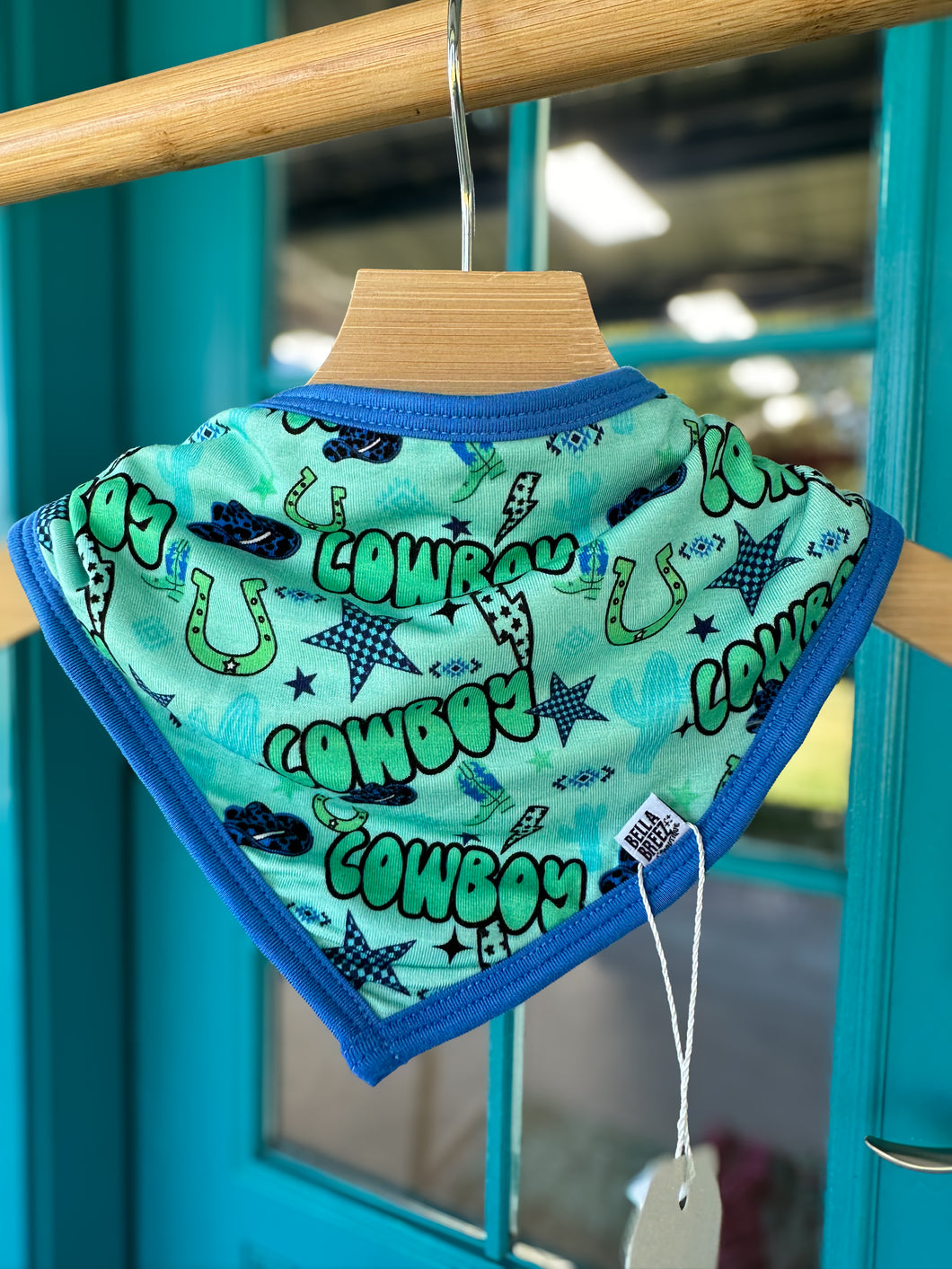 Neon Cowboy Bamboo Bib