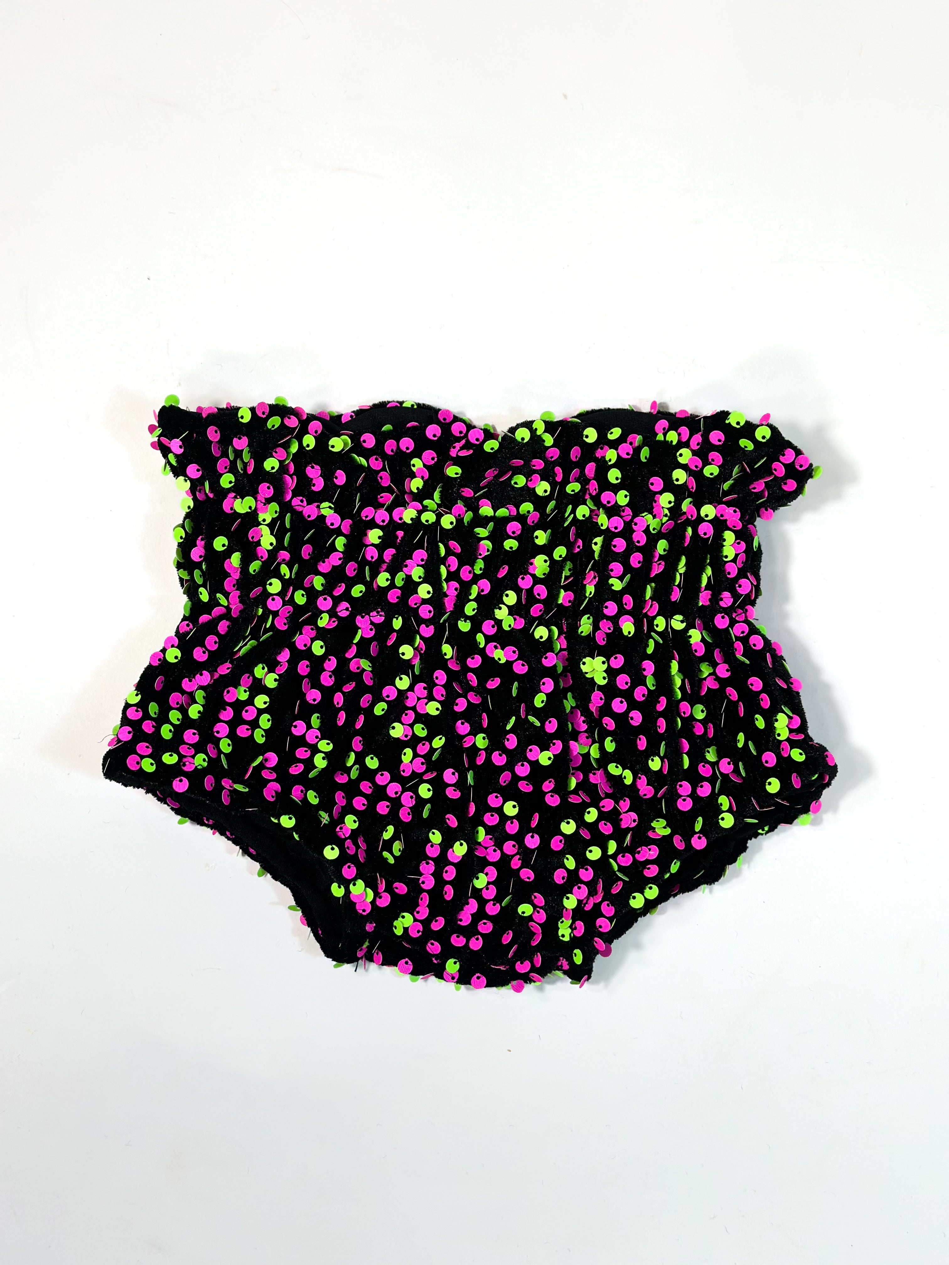 Pink & Green Sequin Bloomies & Shorties (FINAL SALE)
