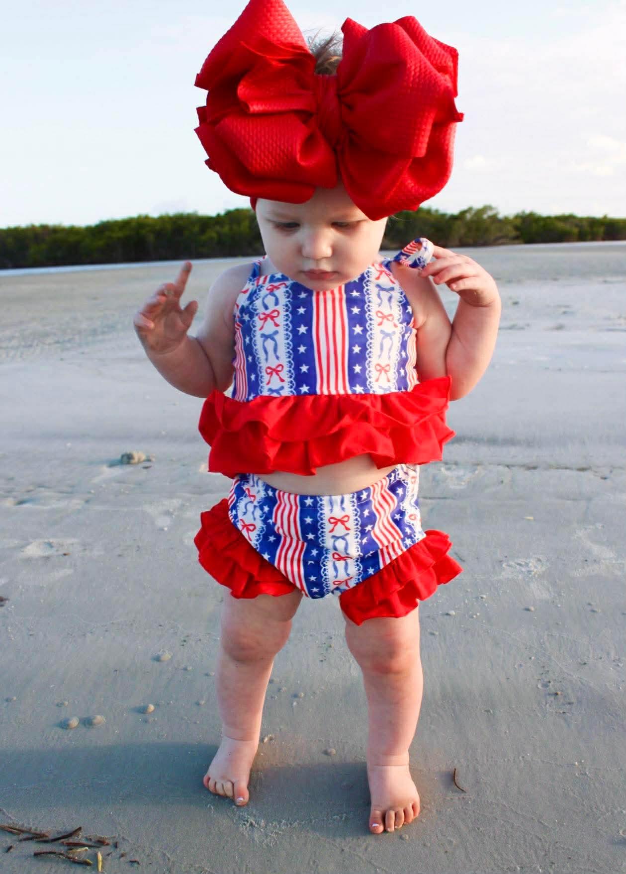 Little Miss America 2 Piece Swim Suit