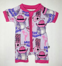Load image into Gallery viewer, Let’s Go Girls Bamboo Shortie Romper
