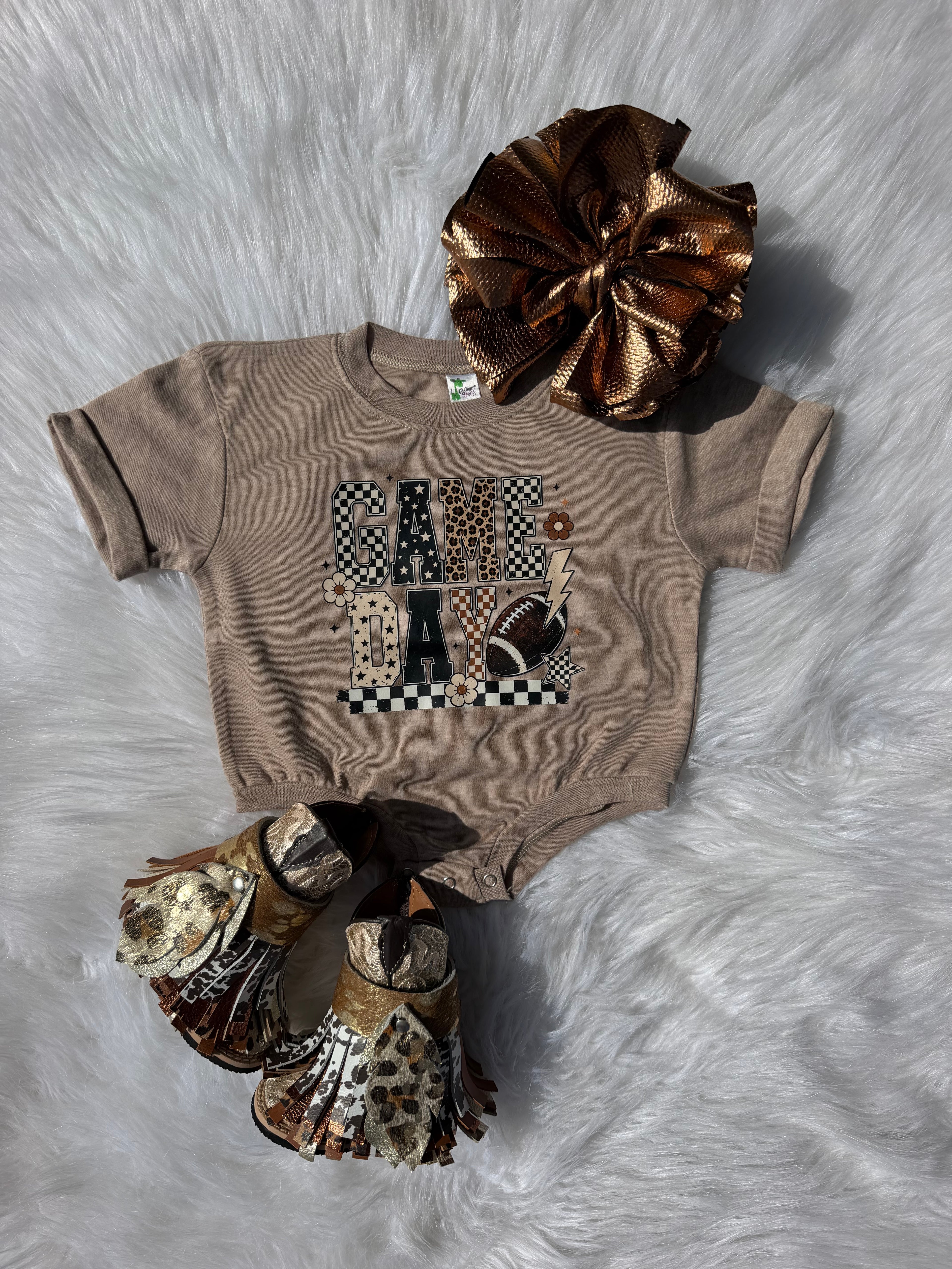 Game Day bubble romper
