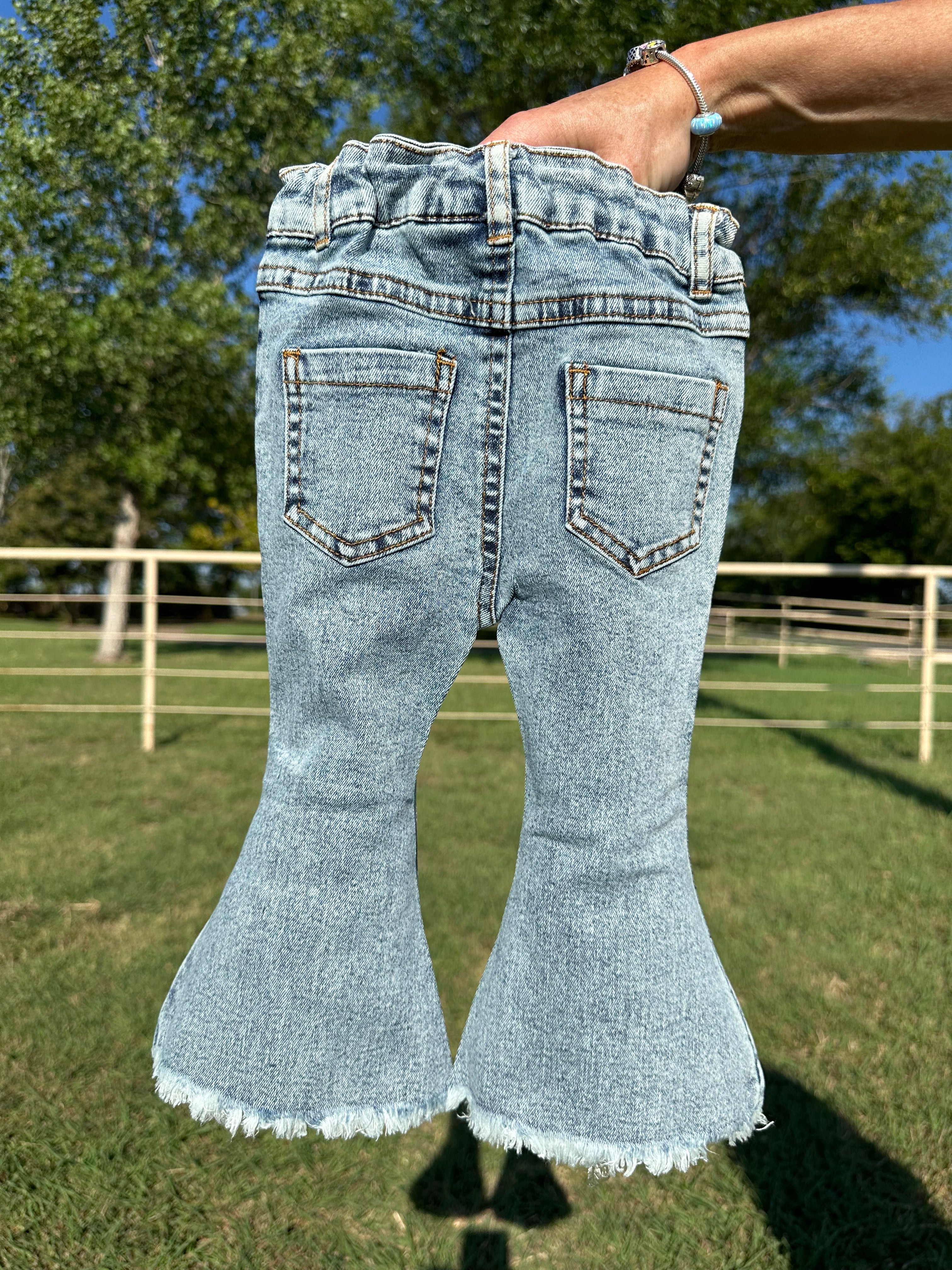Bedazzled Denim Flares – Bella-Breez Boutique