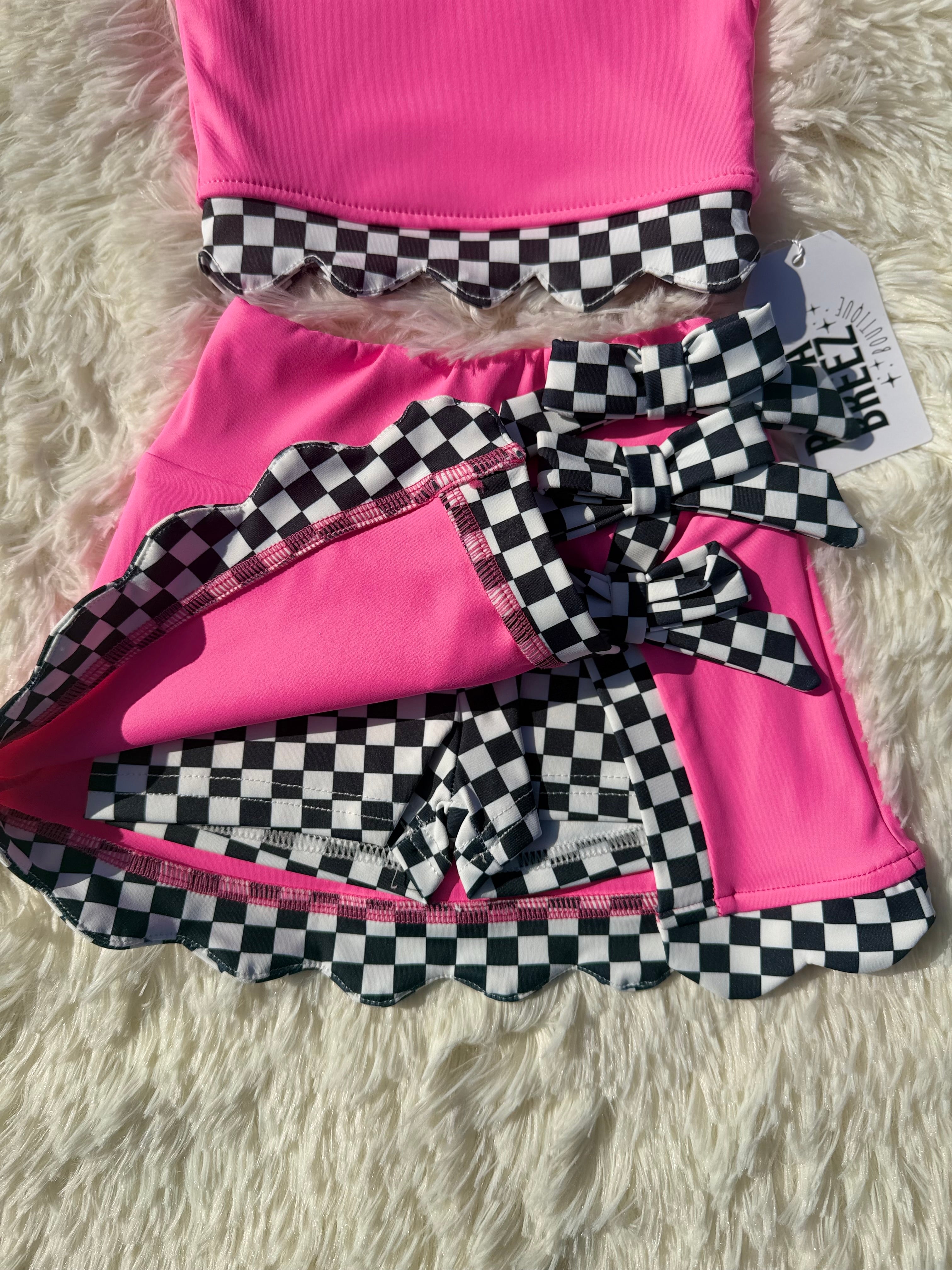 PREORDER Checkered Chic Yoga Set (Mommy And Me)
