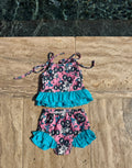 Cherry Western 2 Piece Swim Suit