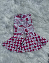 Load image into Gallery viewer, Pink Route BB Double Bell Bottoms
