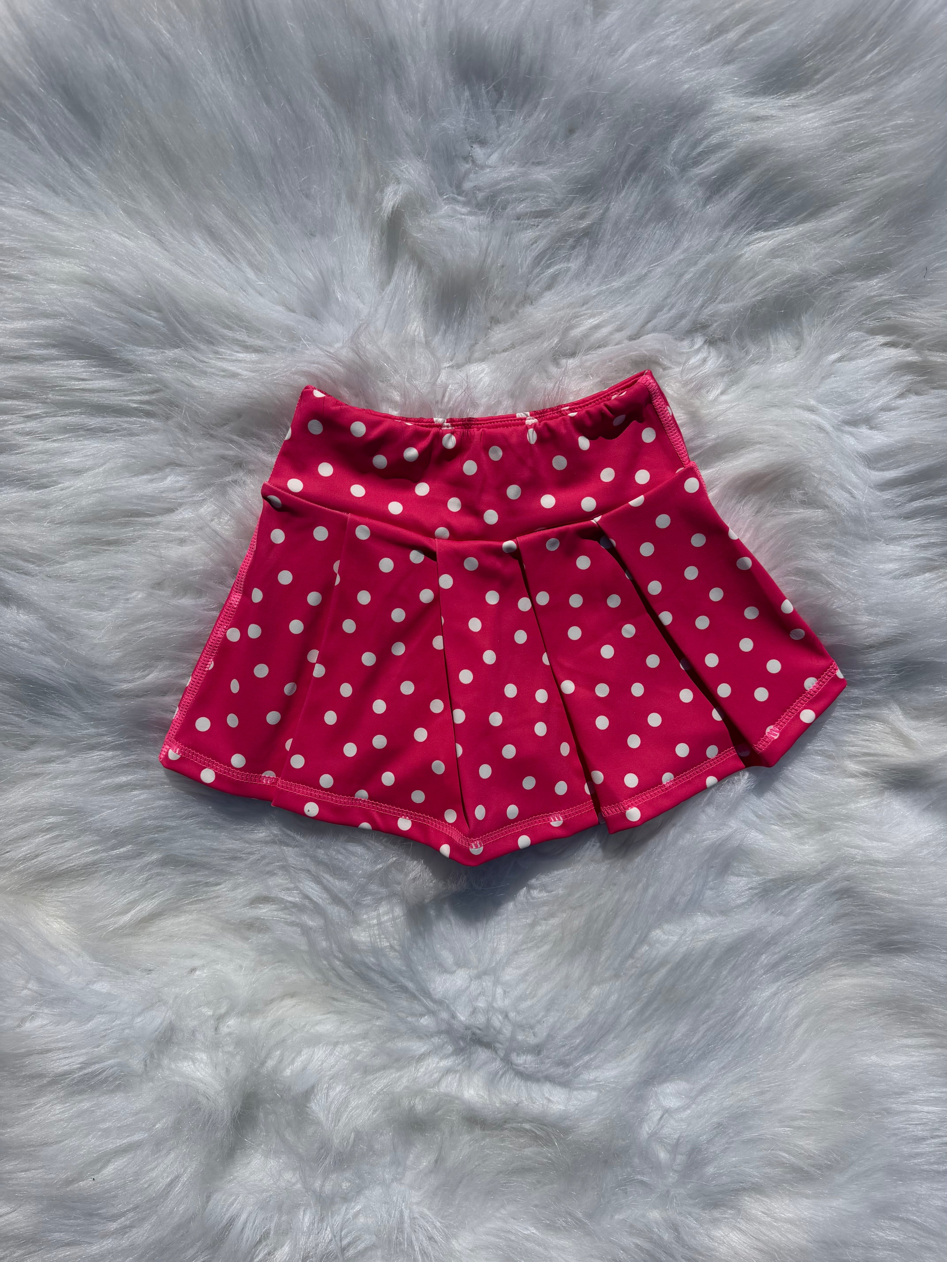 Dotty Darling Athletic Skort