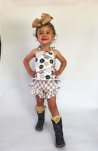 Load image into Gallery viewer, Tan &amp; Off White Checkered Shorties
