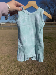 Mint Tie Dye Tank Top Romper- BOY MOMS ONLY