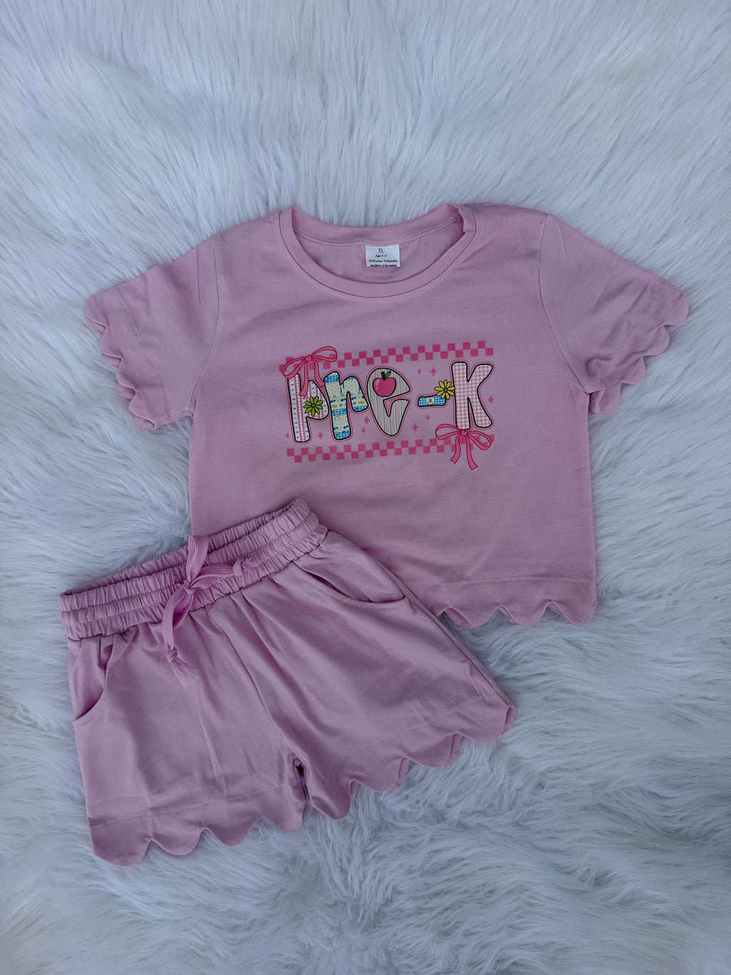 Pre-k thru 5th Scalloped Set (3 color options)