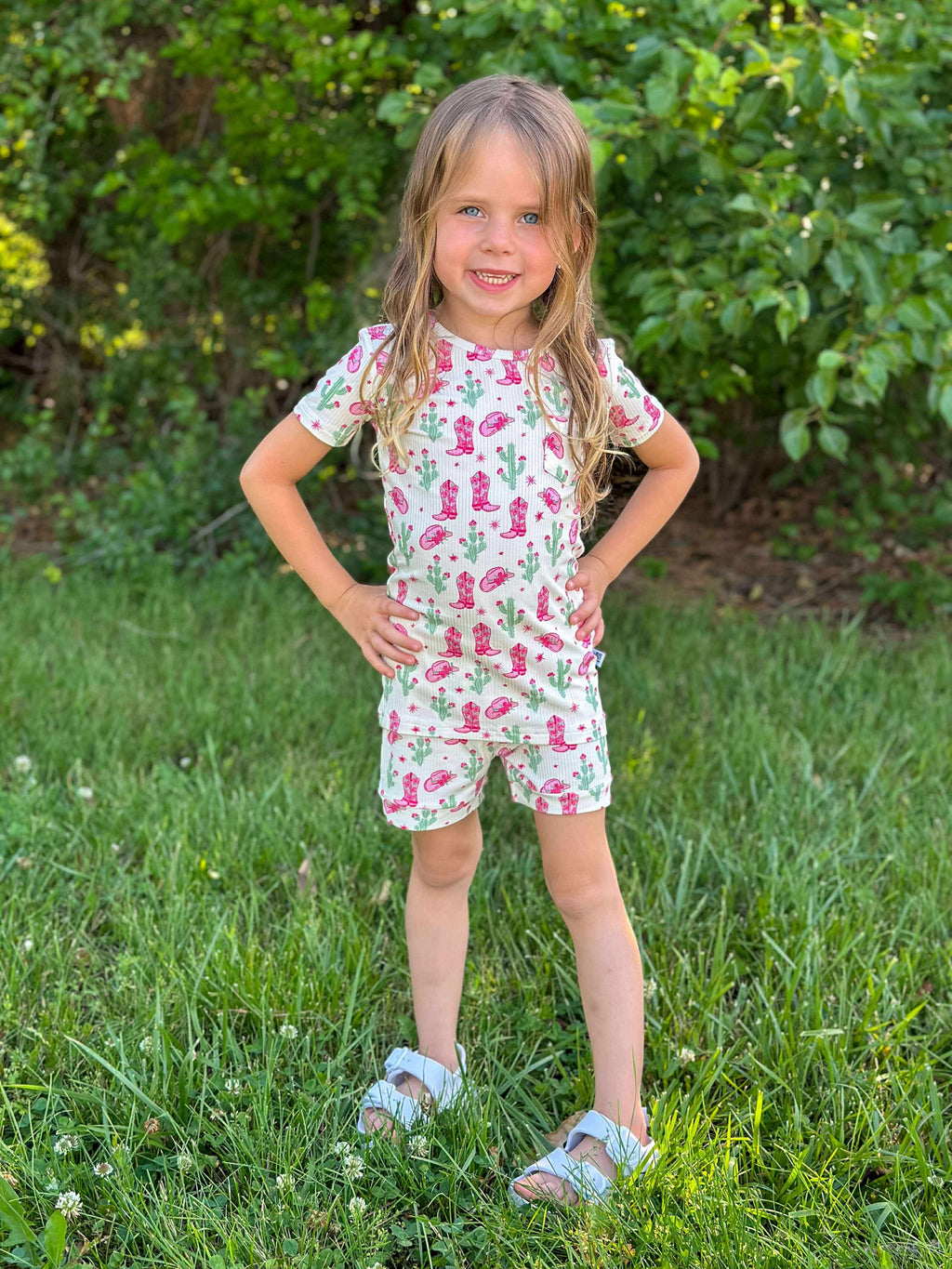 Coastal Cowgirl Ribbed Bamboo Short Set