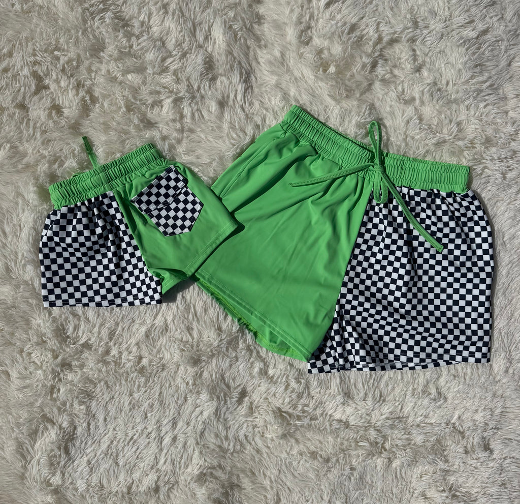 Neon Nitro Daddy & Me Shorts
