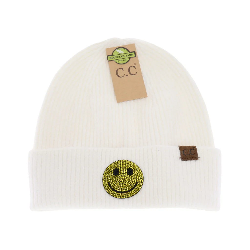 Happy Face Beanies (kids and adult) (FINAL SALE)