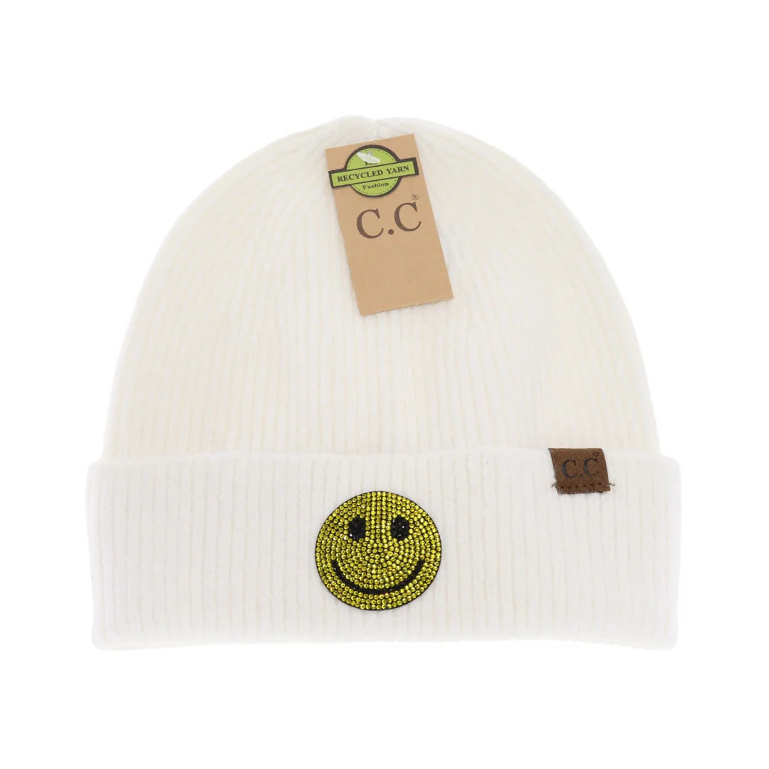 Happy Face Beanies (kids and adult) (FINAL SALE)