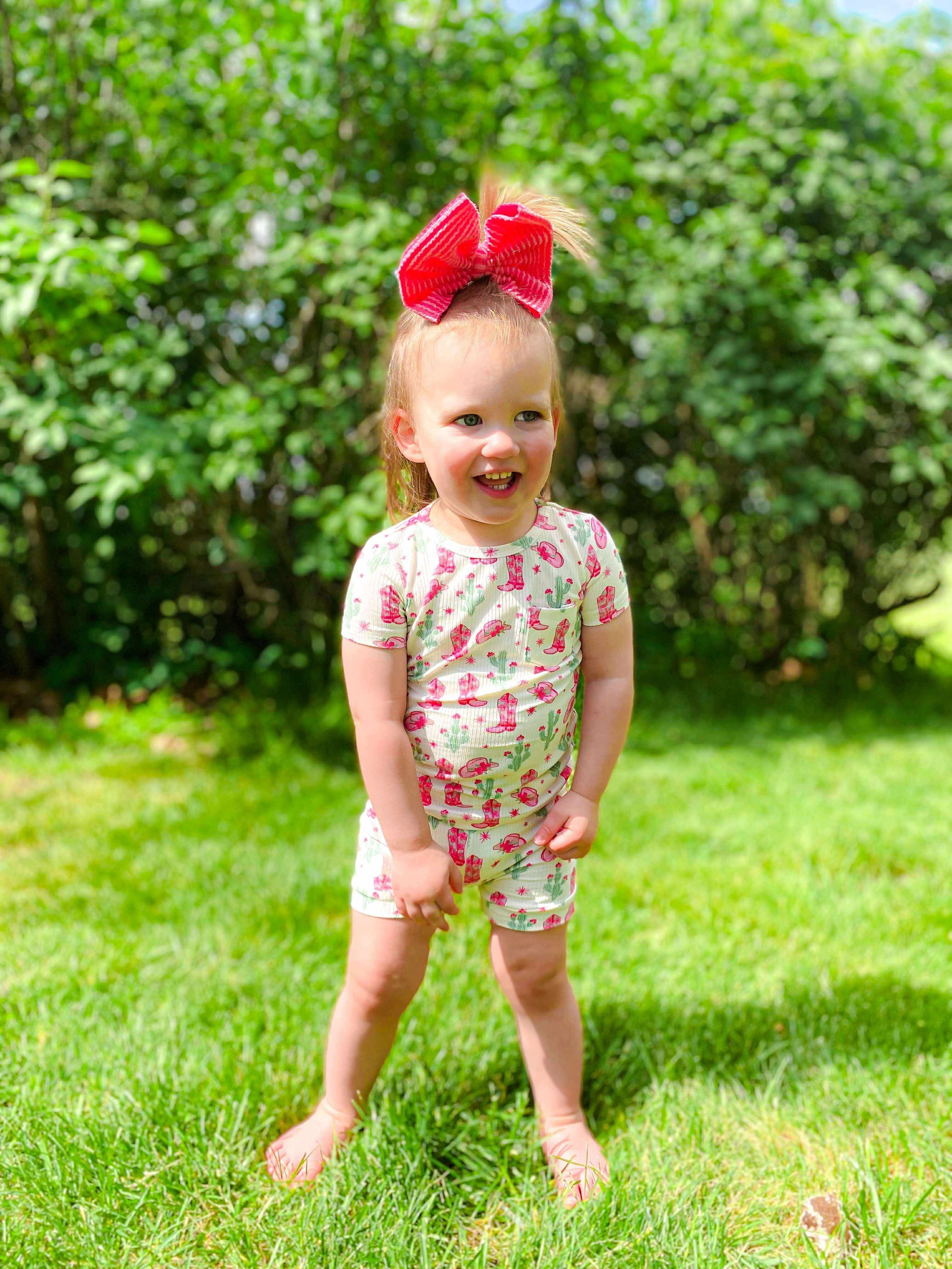 Coastal Cowgirl Ribbed Bamboo Short Set