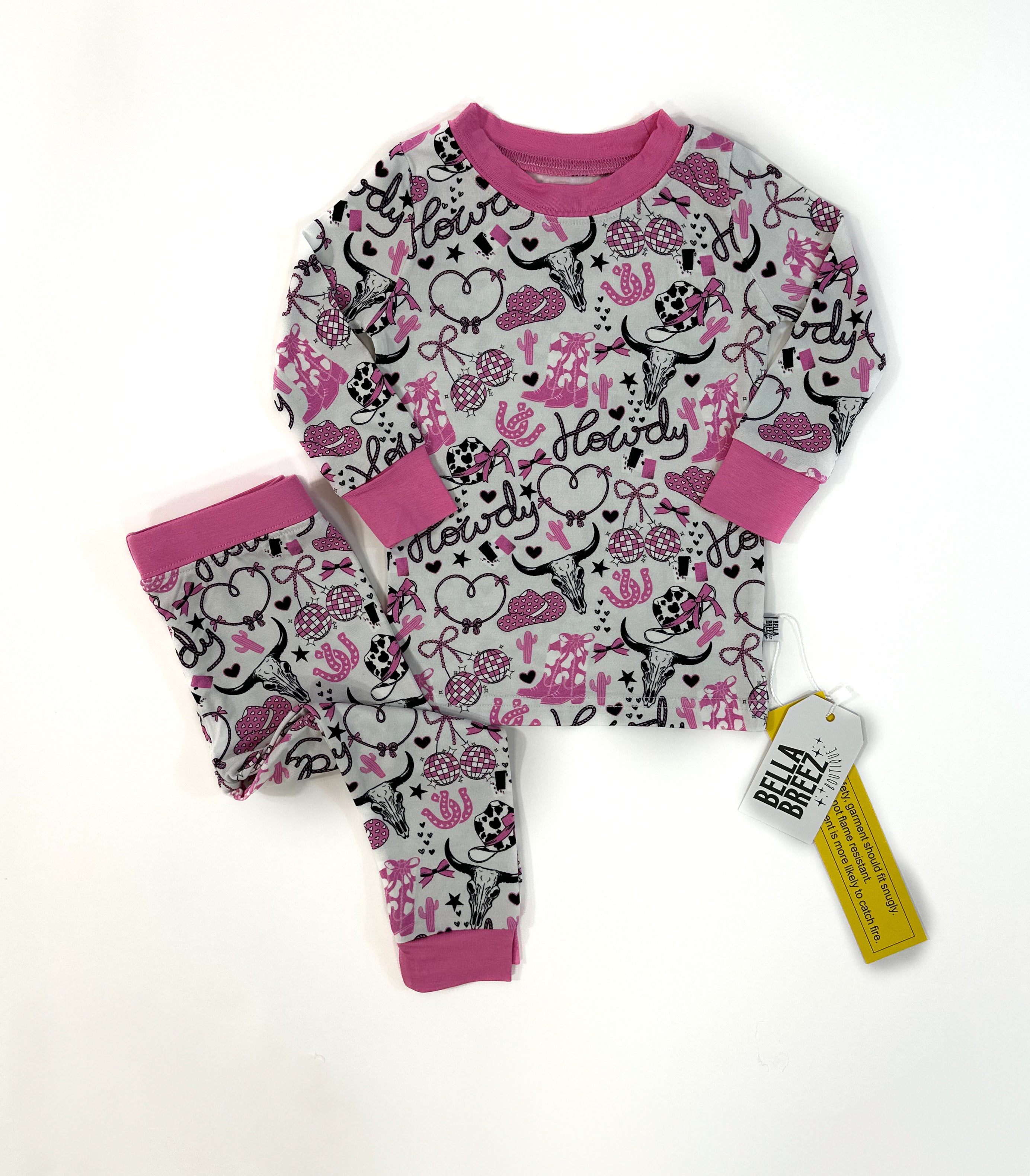 18/24 Months Pink Howdy Bamboo Set (FINAL SALE)