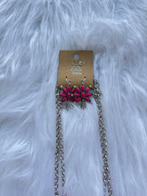Load image into Gallery viewer, Squash blossom necklace and earring set
