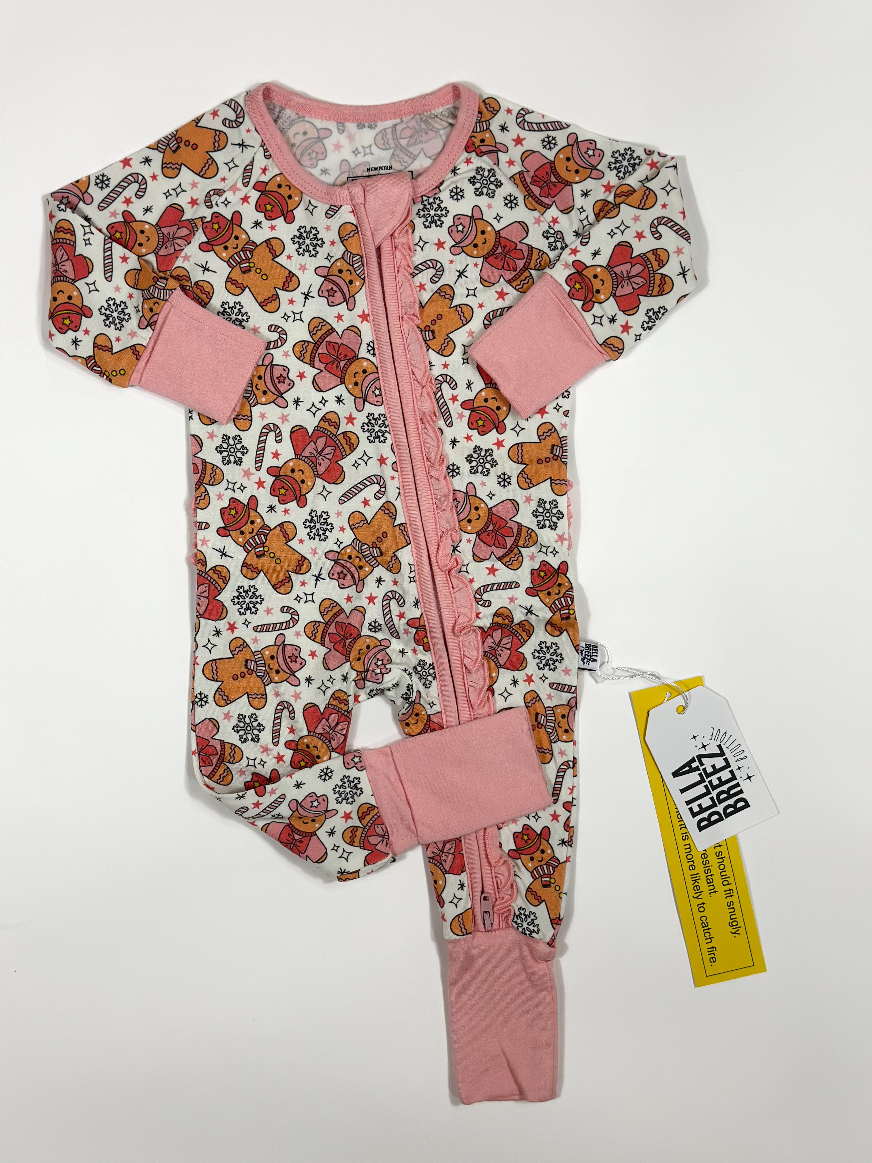 Newborn Cowgirl Christmas Bamboo Sleeper (FINAL SALE)