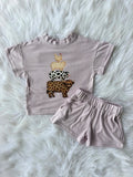 Purple Farm Life short set