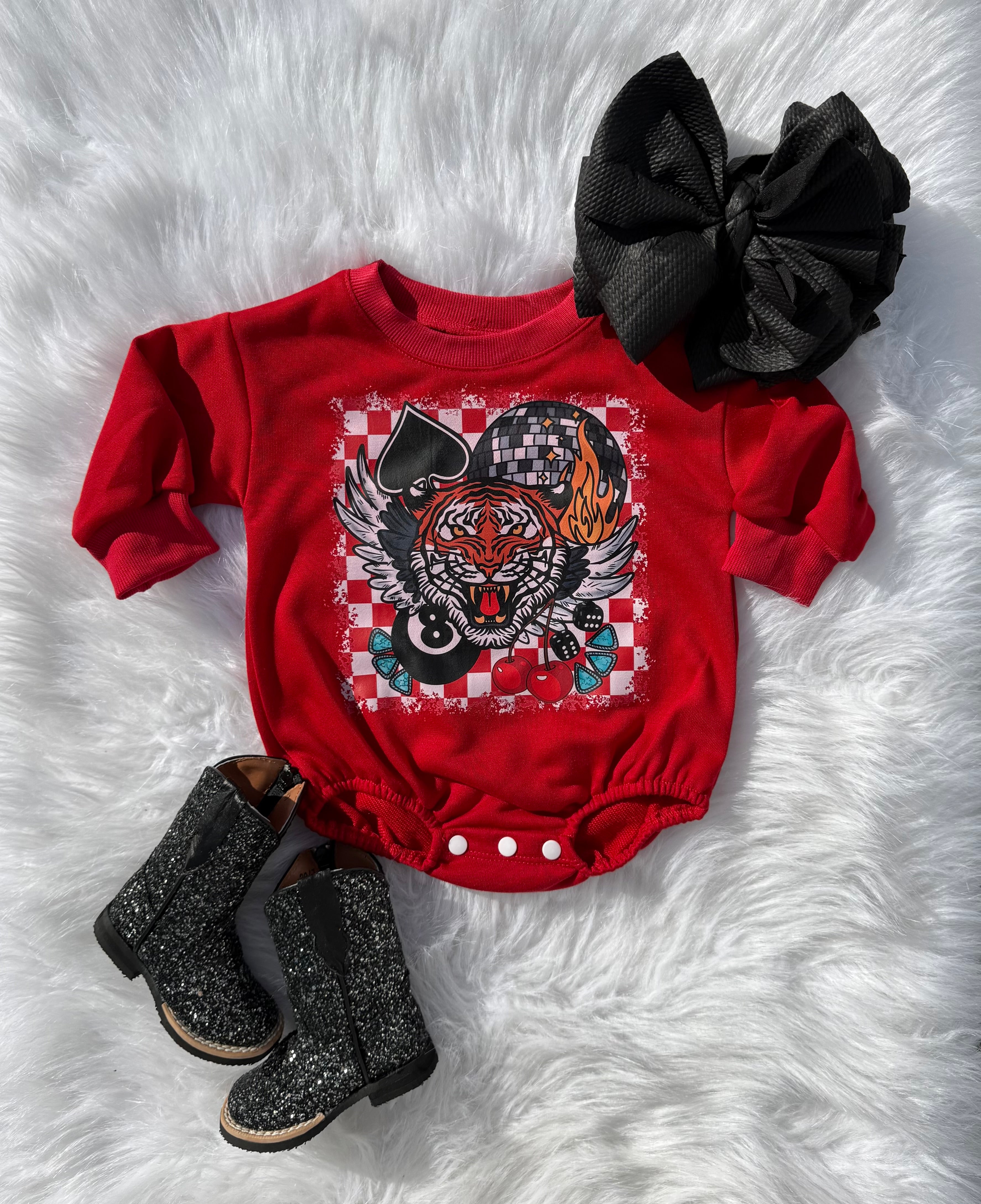 Eye of the Tiger Bubble Romper