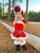 Load image into Gallery viewer, Santa Baby Skirted Romper
