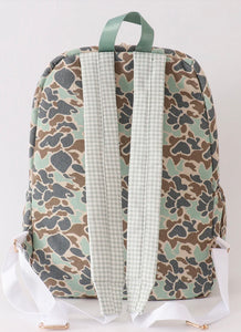 Camo Deer Ruffled Backpack