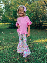 Load image into Gallery viewer, Pencil Me Pretty Double Bell Bottoms
