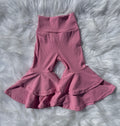 Bubblegum Pink Double Bell Bottoms