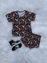 Load image into Gallery viewer, Cow &amp; Aztec Checkered Short Set
