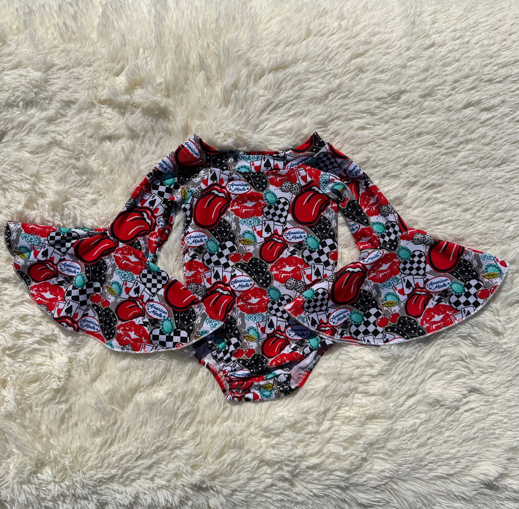 American Made Bell Sleeve Leo/Top