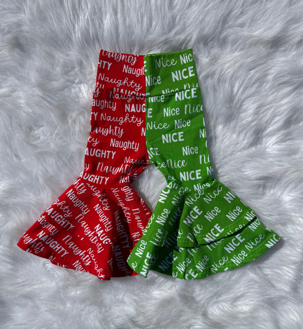 Naughty or Nice Double Bell Bottoms