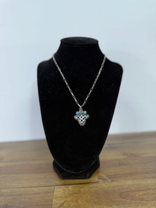 Checkered Cowhead Necklace