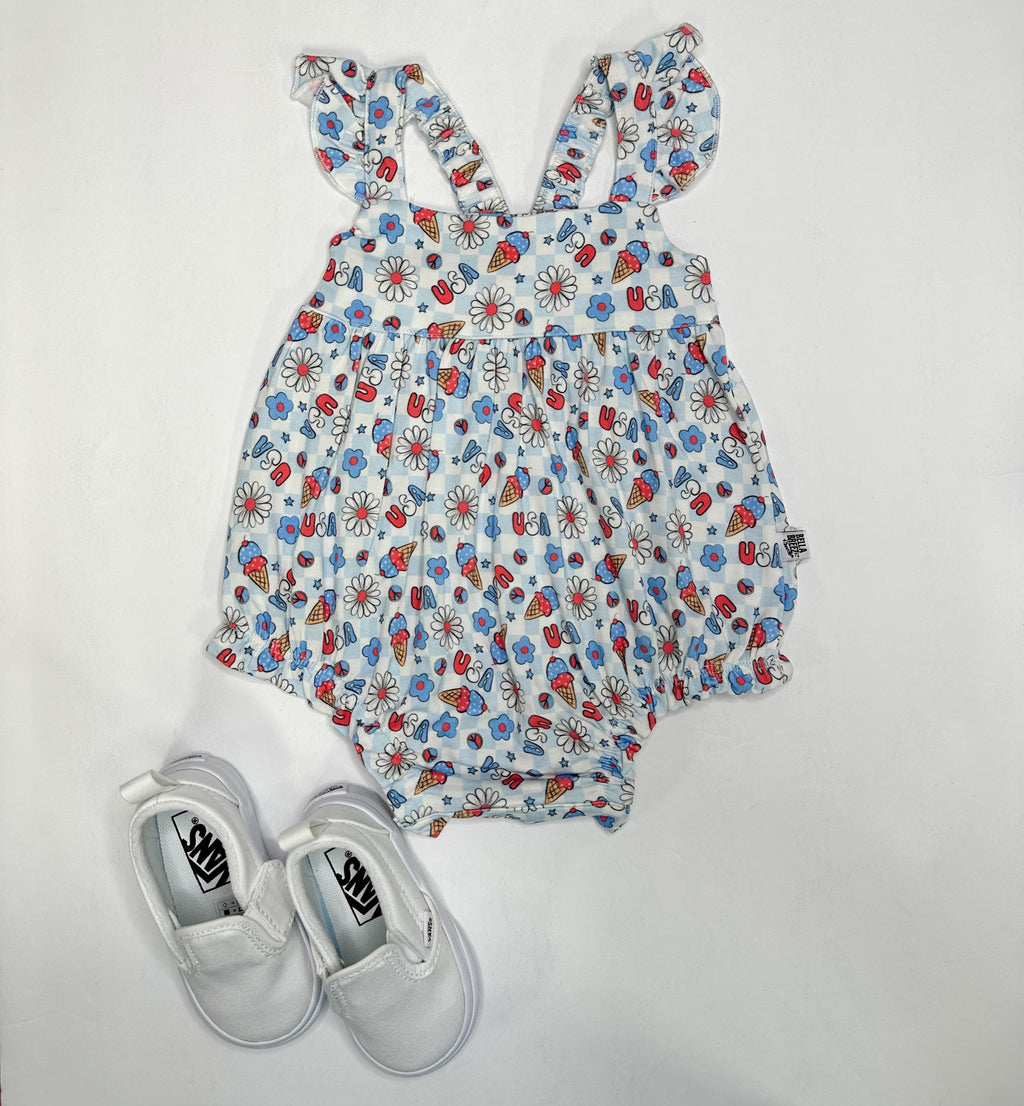 I scream, you scream, we all scream for ice cream Bamboo Romper (FINAL SALE)