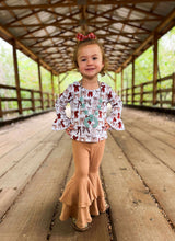 Load image into Gallery viewer, Coffee Double Bell Bottoms

