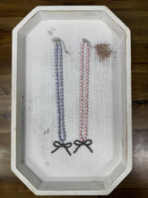 Load image into Gallery viewer, Toile Bow Necklace (2 colors)
