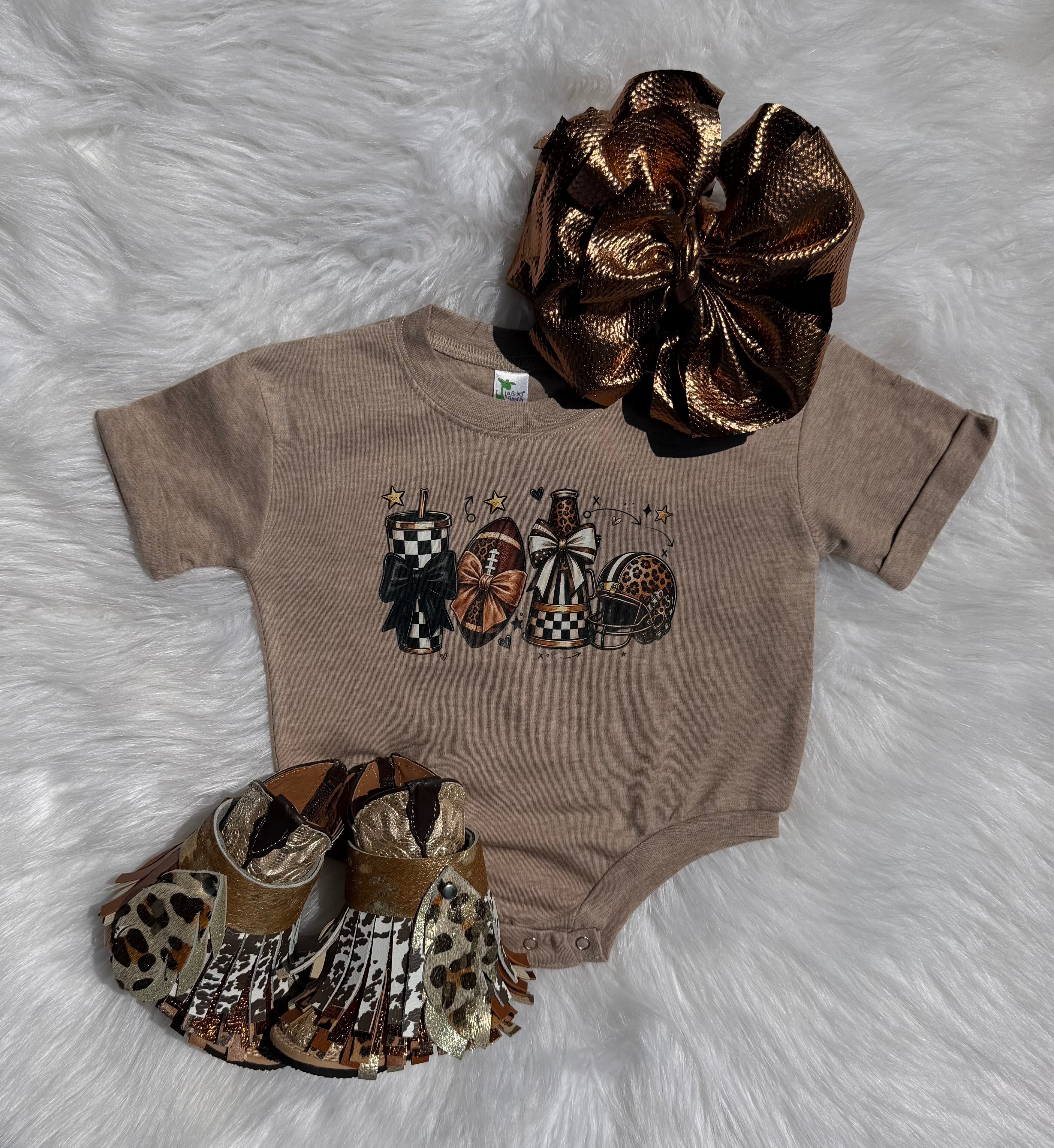 Touchdown Season bubble romper