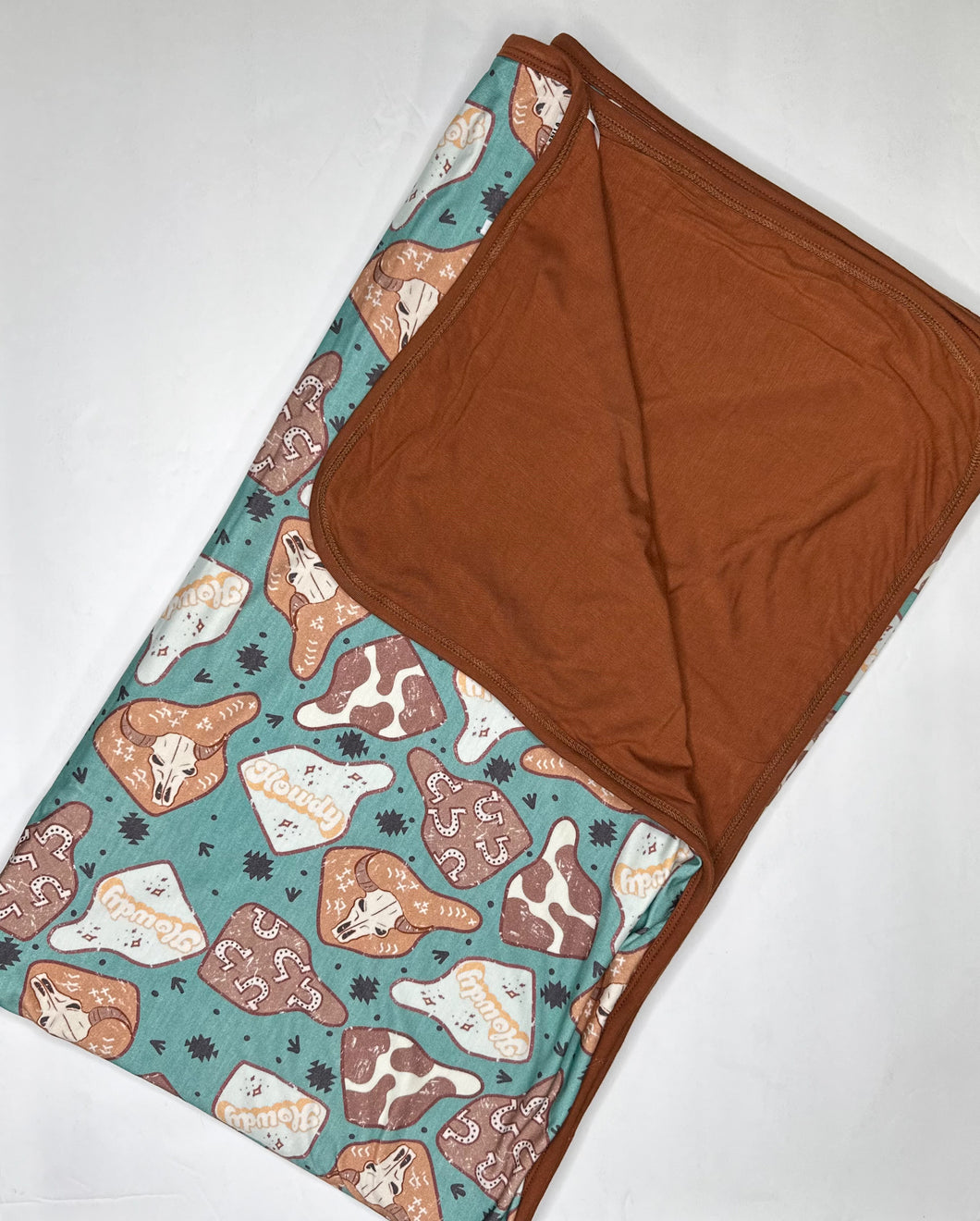 Cow Tag Bamboo Blanket