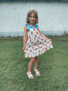 Patriotic Western Print Dress