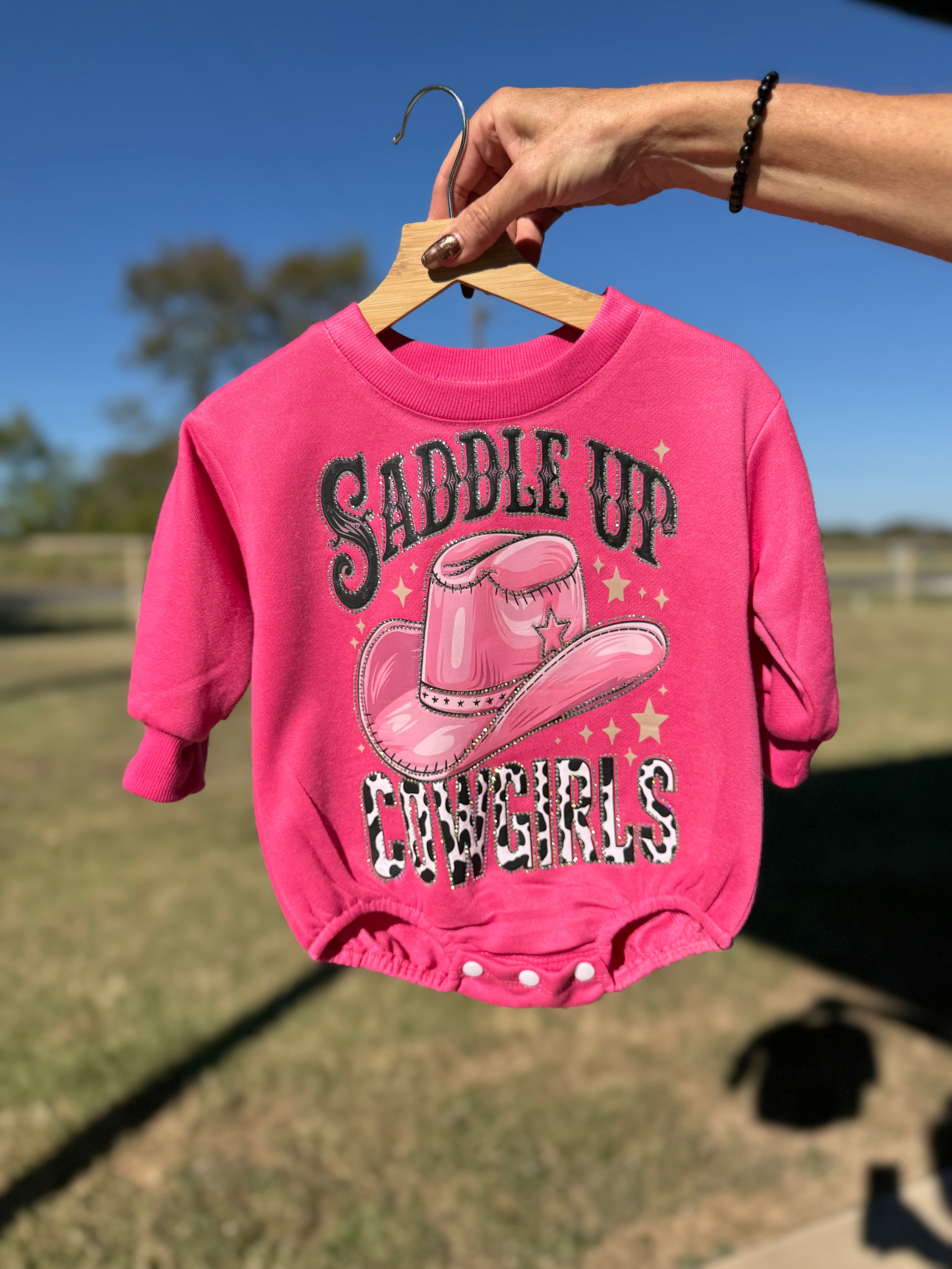 Saddle Up Cowgirl Bubble Romper