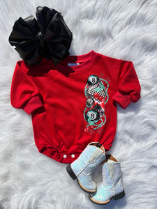 Eight Ball Babe Bubble Romper