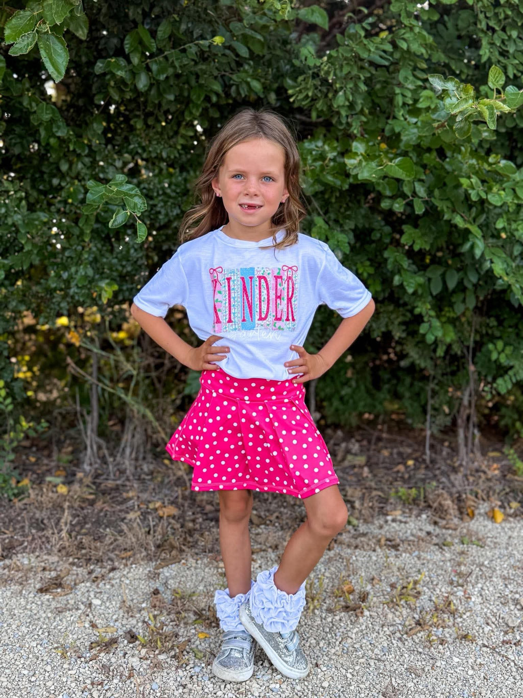 Dotty Darling Athletic Skort